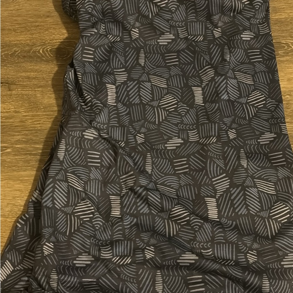 ZeroXposur Blue and Black Patterned workout dress